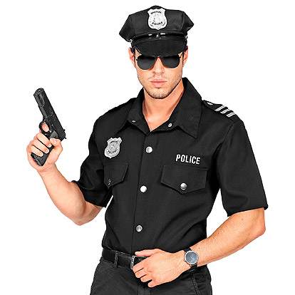 Vrijstelling Weinig Kleren Politie Hemd Man - Fun-shop