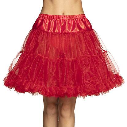 Effectief wit beddengoed Petticoat Luxe Rood - Fun-shop