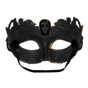 Steampunk oogmasker golden master is een gouden oogmasker met schedel in steampunk stijl